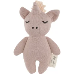Konges Sløjd Mini Unicorn Kuscheltier Rassel Rosa