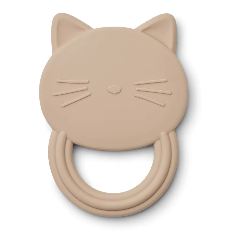 Liewood Beißring Gemma Katze Rosa