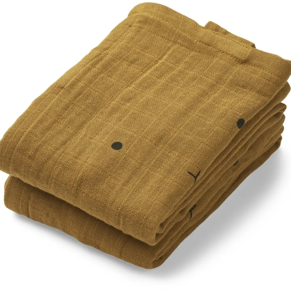Liewood Mulltuch-Set Hannah Caramel Braun