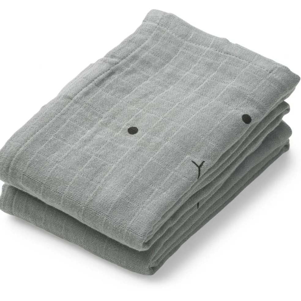 Liewood Mulltuch-Set Hannah Blau