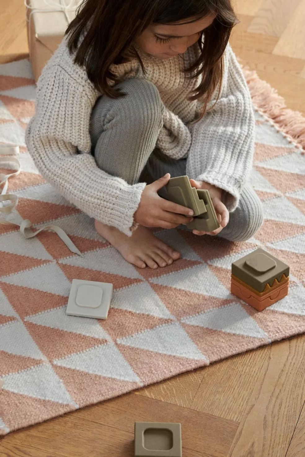 Liewood Stapelturm Puzzle Morgan Khaki