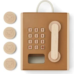 Liewood Telefon Holz Rufus Golden Caramel