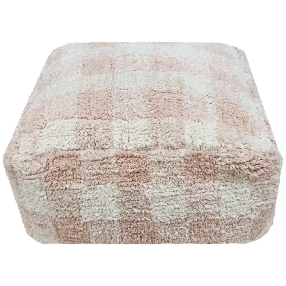 Lorena Canals Pouf Vichy Rosa Little Chefs
