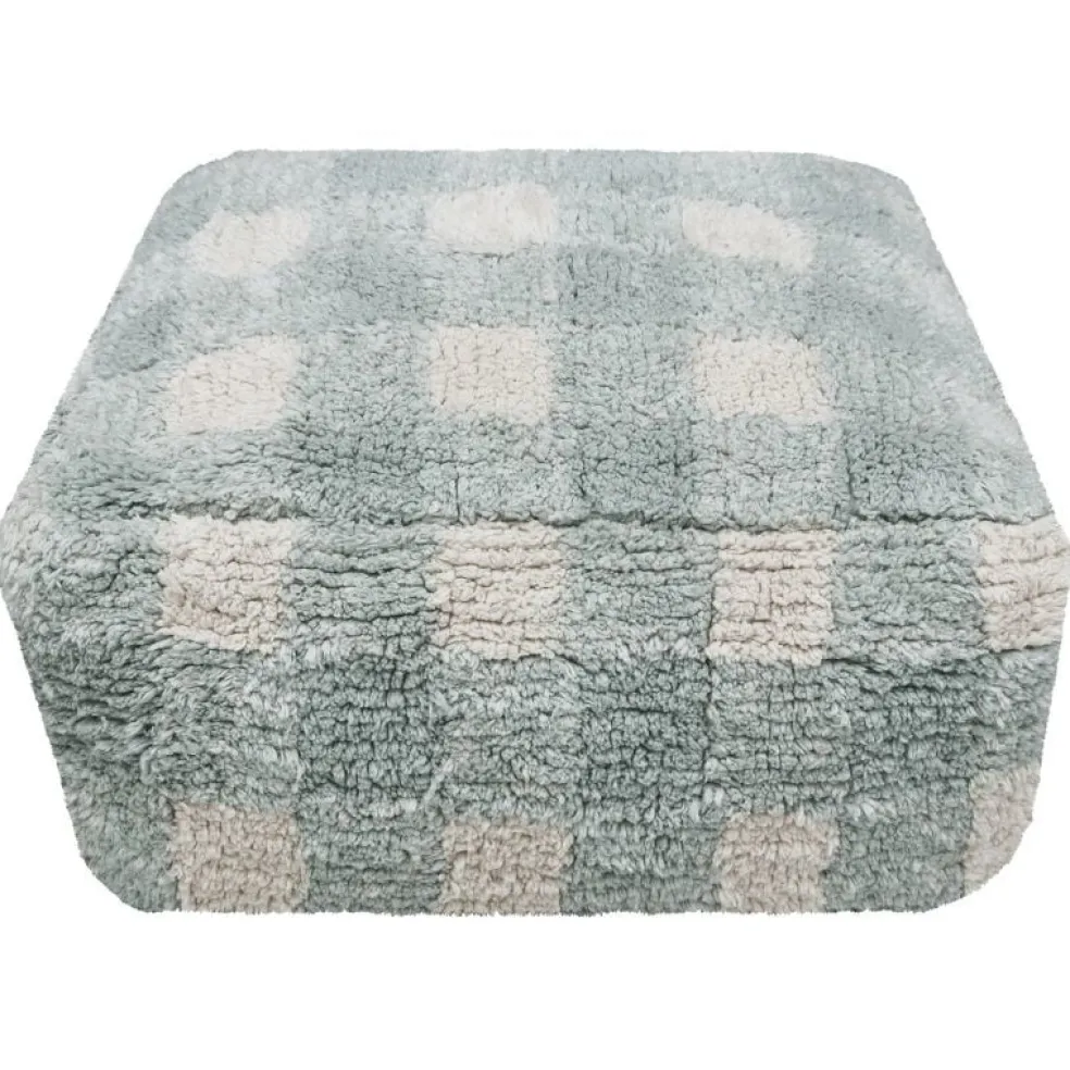 Lorena Canals Pouf Vichy Blau Little Chefs