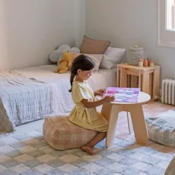 Lorena Canals Pouf Vichy Rosa Little Chefs