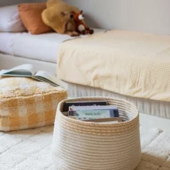 Lorena Canals Pouf Vichy Gelb Little Chefs