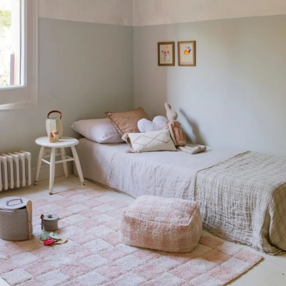 Lorena Canals Pouf Vichy Rosa Little Chefs