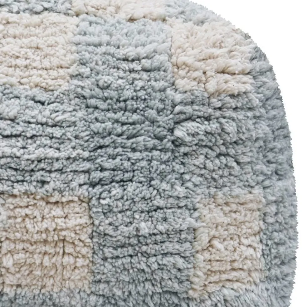 Lorena Canals Pouf Vichy Blau Little Chefs