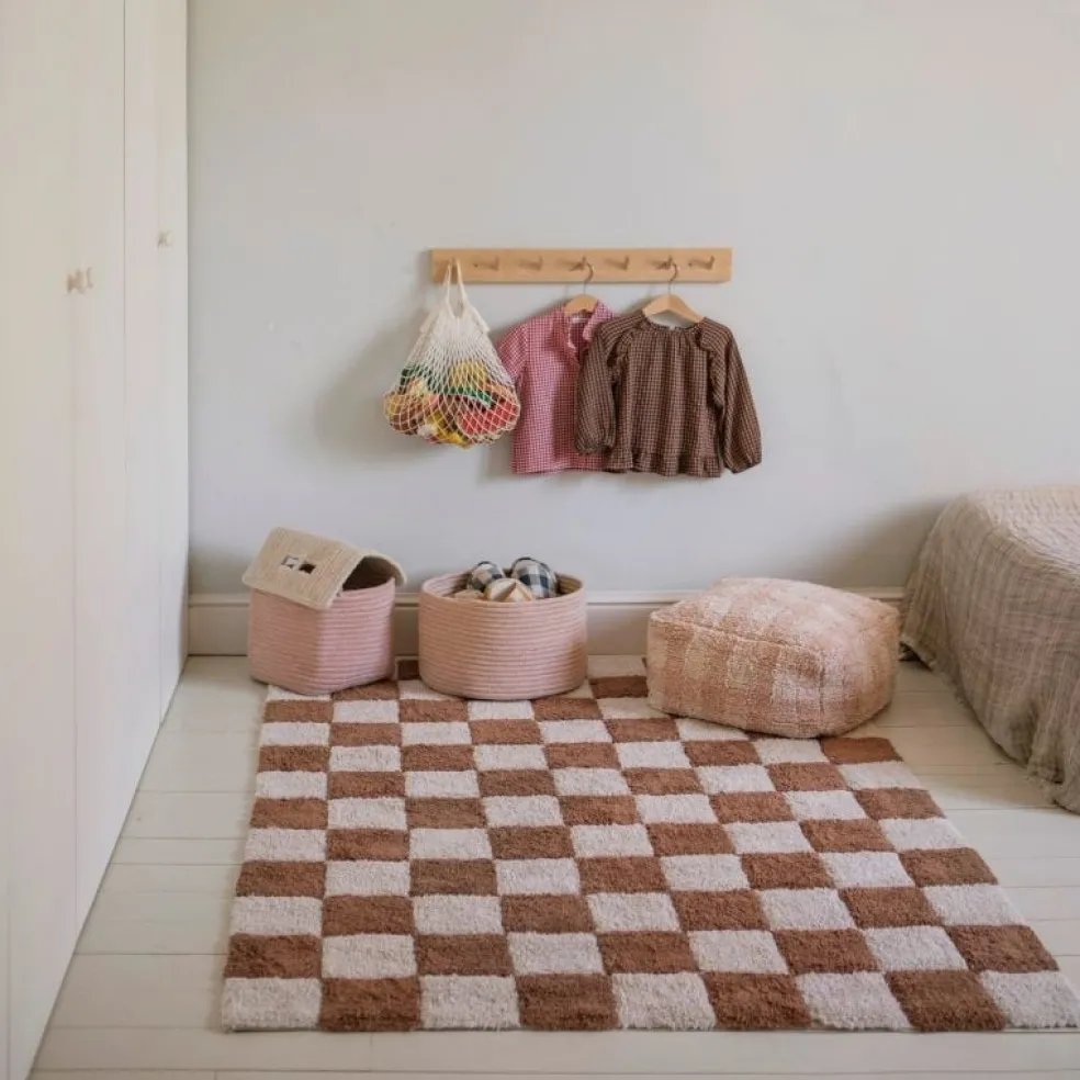 Lorena Canals Pouf Vichy Rosa Little Chefs