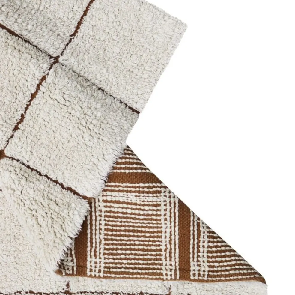 Lorena Canals Teppich Mosaik Beige Waschbar 120 x 160 cm