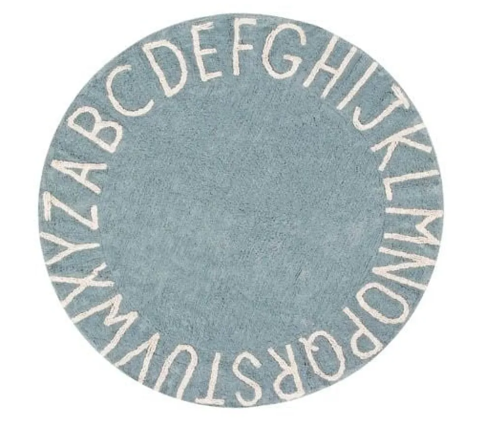 Lorena Canals Teppich Rund ABC Blau Ø 150 cm