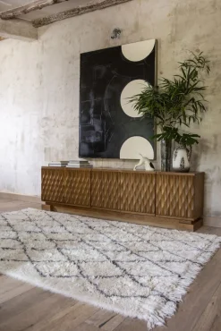 Lorena Canals Woll-Teppich Berber Woolable Soul 80 x 140 cm