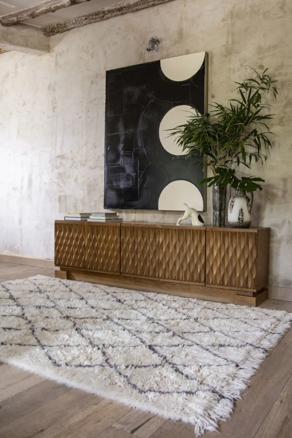 Lorena Canals Woll-Teppich Berber Woolable Soul 80 x 140 cm