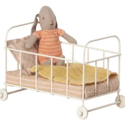 Maileg Babybett Metall Weiß Micro