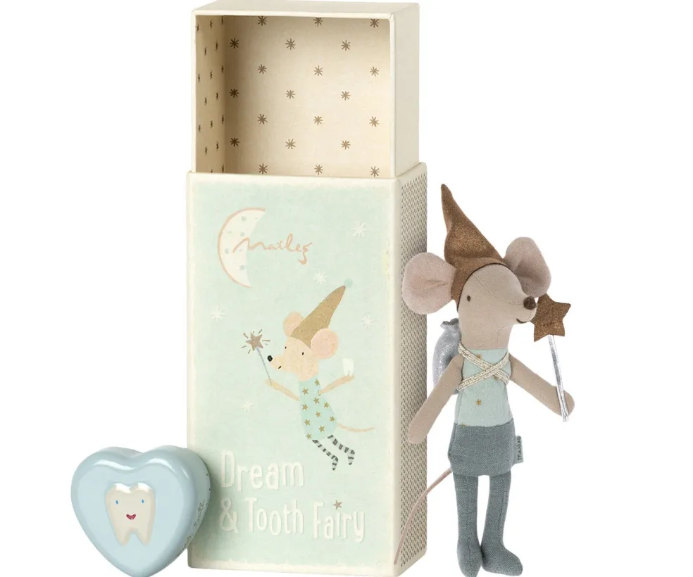 Maileg Maus-Zahnfee Großer Bruder mit Zahnbox 12 cm