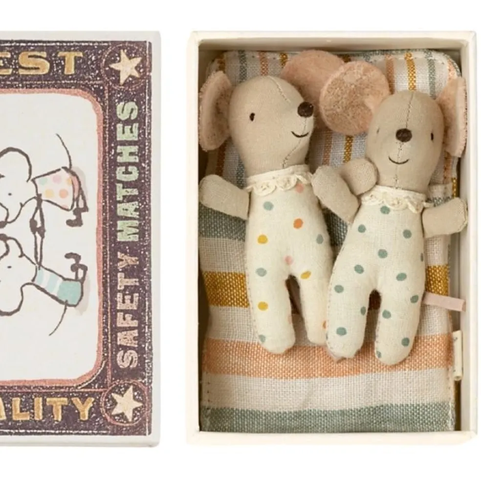 Maileg Mäuse Zwillinge Baby in Box