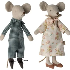 Maileg Opa und Oma Maus in Zigarrenkiste