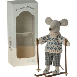 Maileg Papa Wintermaus Skiset 15 cm