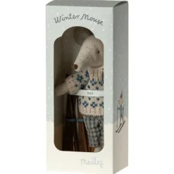 Maileg Papa Wintermaus Skiset 15 cm