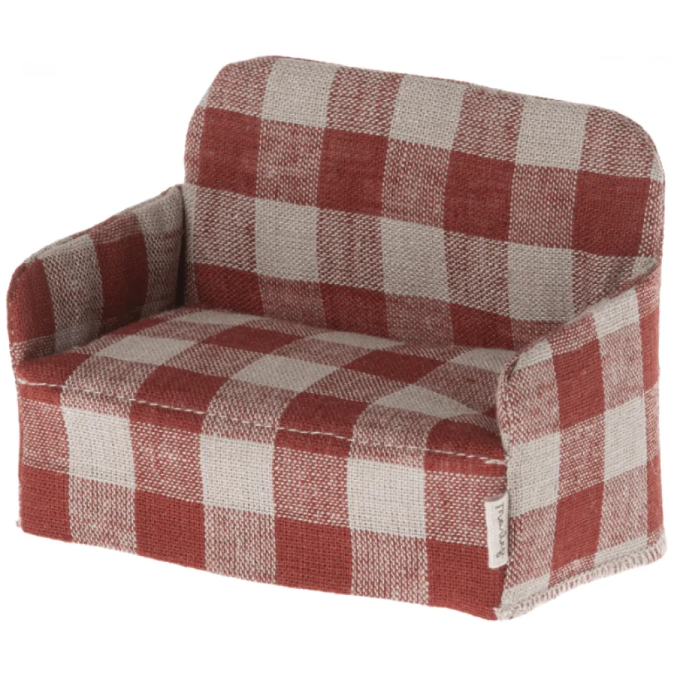 Maileg Sofa für Mäuse Rot Micro Puppenhaus