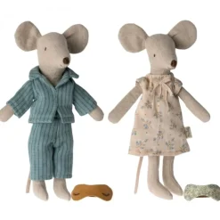 Maileg Vater & Mutter Maus in Zigarrenkiste