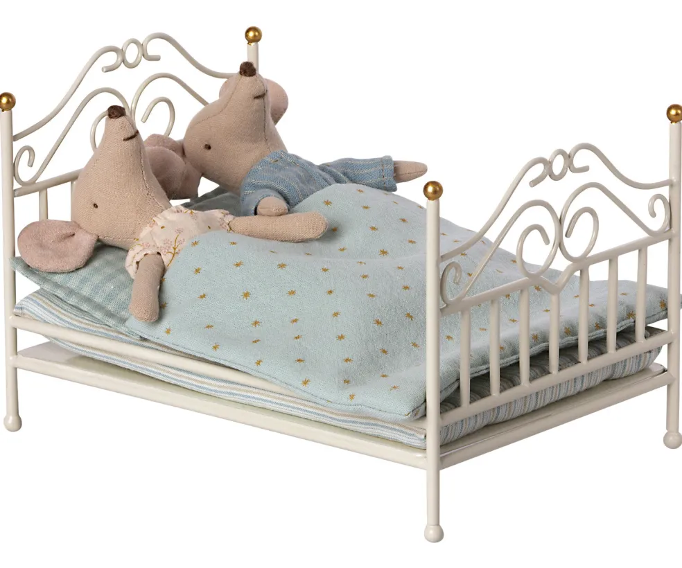 Maileg Vintage Bett MY Off White Metall