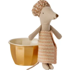 Maileg Wellness-Maus Im Bad Rosa