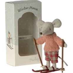 Maileg Winter Maus Große Schwester Ski Set 13 cm