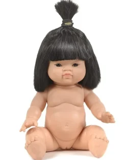 Minikane Puppe Jade Gordi Schwarze Haare Mädchen 34 cm