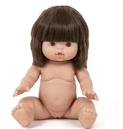 Minikane Puppe Jeanne Gordi Braune Haare Mädchen 34 cm