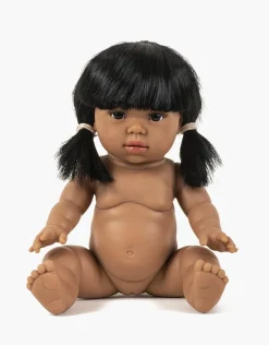 Minikane Puppe Latika Gordi Schwarze Haare Mädchen 34 cm