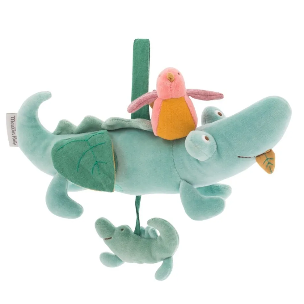 Moulin Roty Speelgoed Aktivitätsspielzeug Krokodil Grün