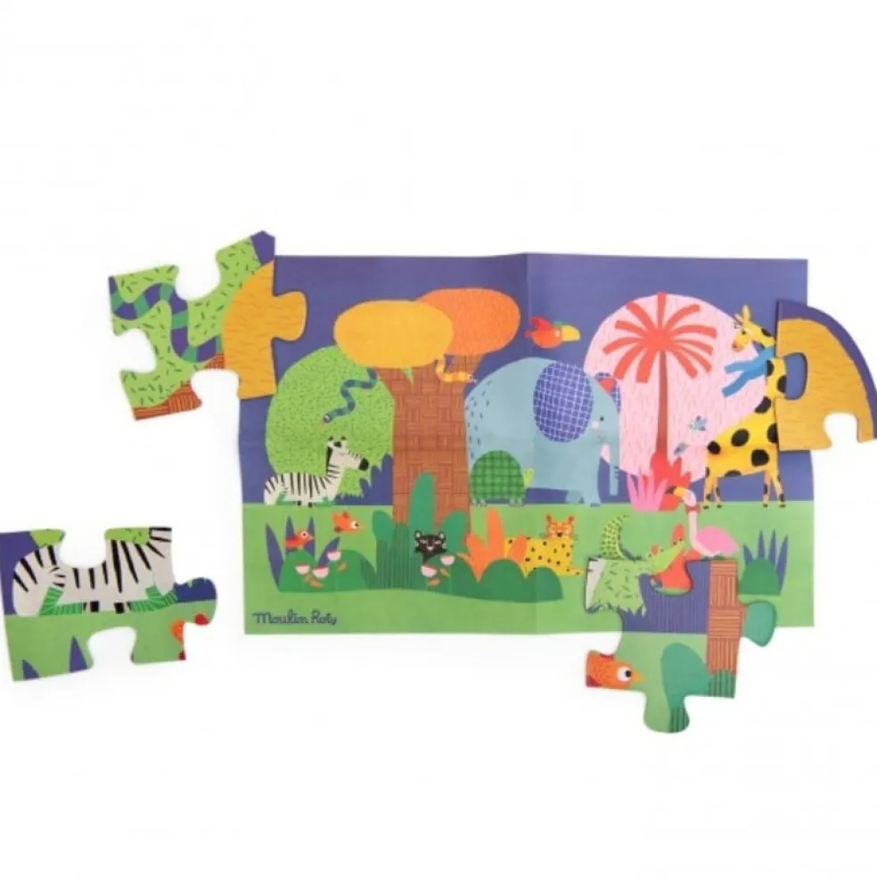 Moulin Roty Speelgoed Bodenpuzzle Les Toupitis 36 St.