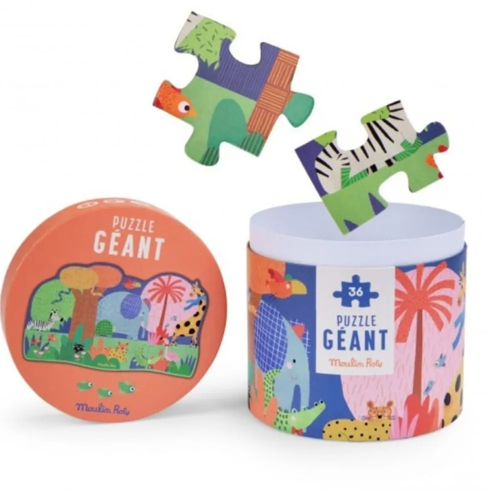 Moulin Roty Speelgoed Bodenpuzzle Les Toupitis 36 St.
