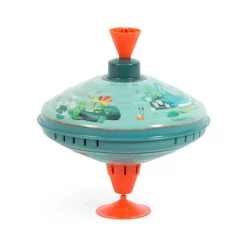 Moulin Roty Speelgoed Brummkreisel Dschungel Grün Groß Ø 18 cm