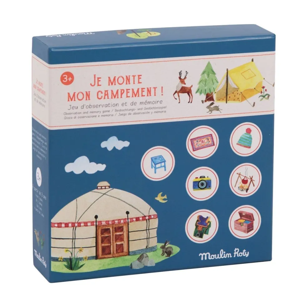 Moulin Roty Speelgoed Gedächtnisspiel Set Up Camp Le Jardin