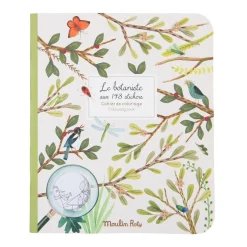 Moulin Roty Speelgoed Mallbuch mit Stickern Botanisch
