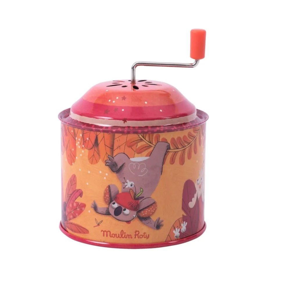 Moulin Roty Speelgoed Musikmühle Dschungel Orange