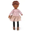 Moulin Roty Speelgoed Puppe Rose Les Parisiennes Rosa 26 cm