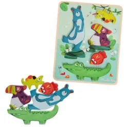 Moulin Roty Speelgoed Puzzle Fühlen Dans La Jungle