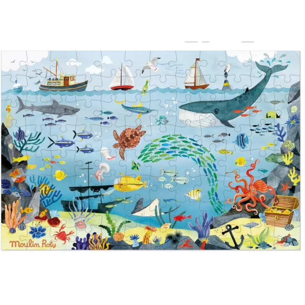Moulin Roty Speelgoed Puzzle Ozean Le Jardin 96 Stk.