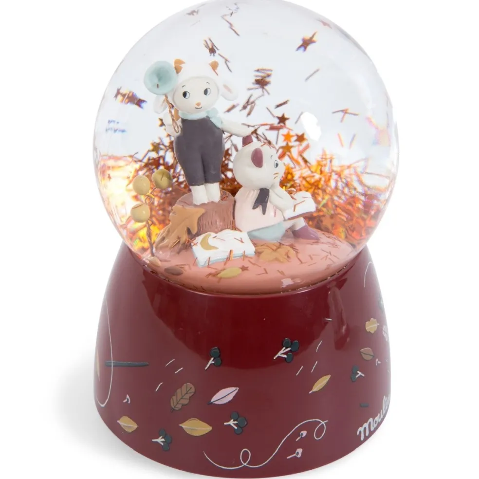 Moulin Roty Speelgoed Schneekugel Spieluhr Apres La Pluie Rot