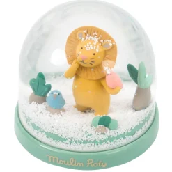 Moulin Roty Speelgoed Schneekugel Löwe Grün Sous Mon Baobab