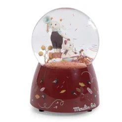 Moulin Roty Speelgoed Schneekugel Spieluhr Apres La Pluie Rot