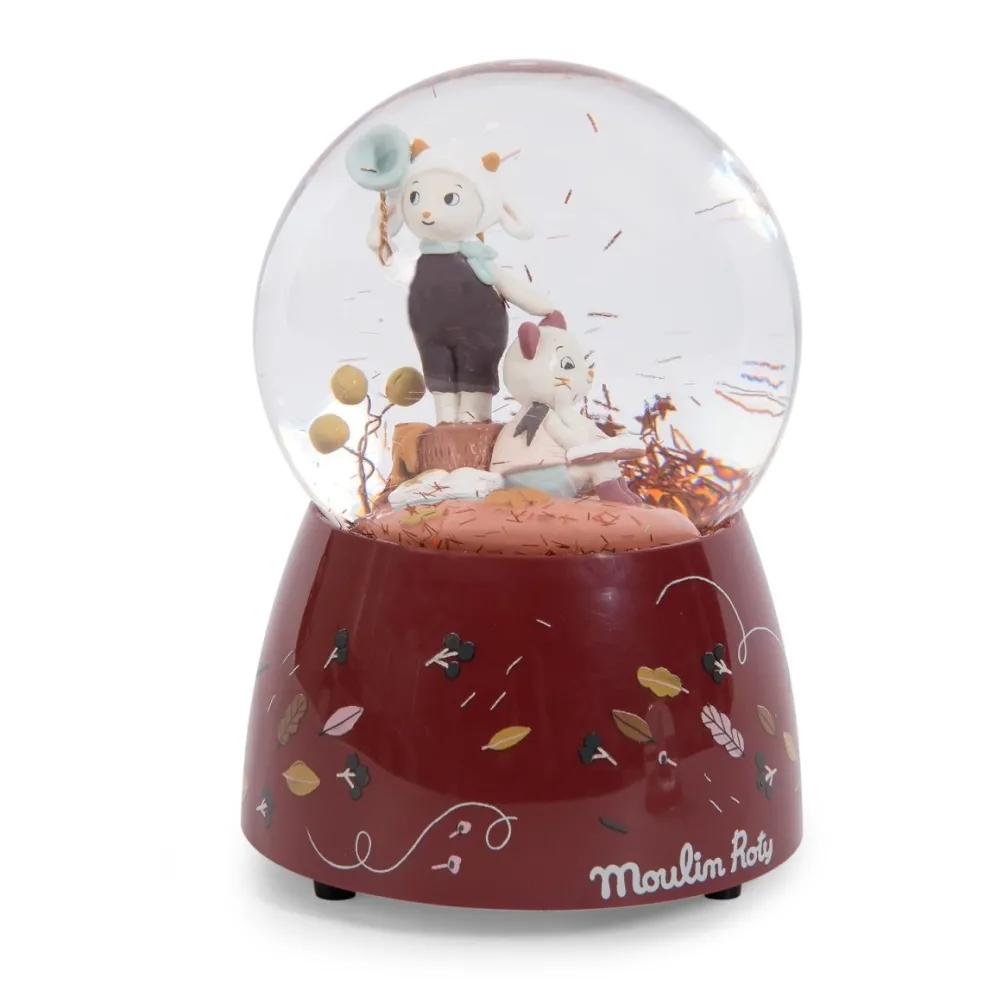 Moulin Roty Speelgoed Schneekugel Spieluhr Apres La Pluie Rot