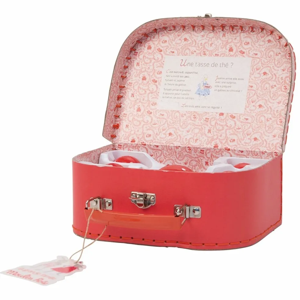 Moulin Roty Speelgoed Teeservice Rot Im Koffer Le Grande Famille