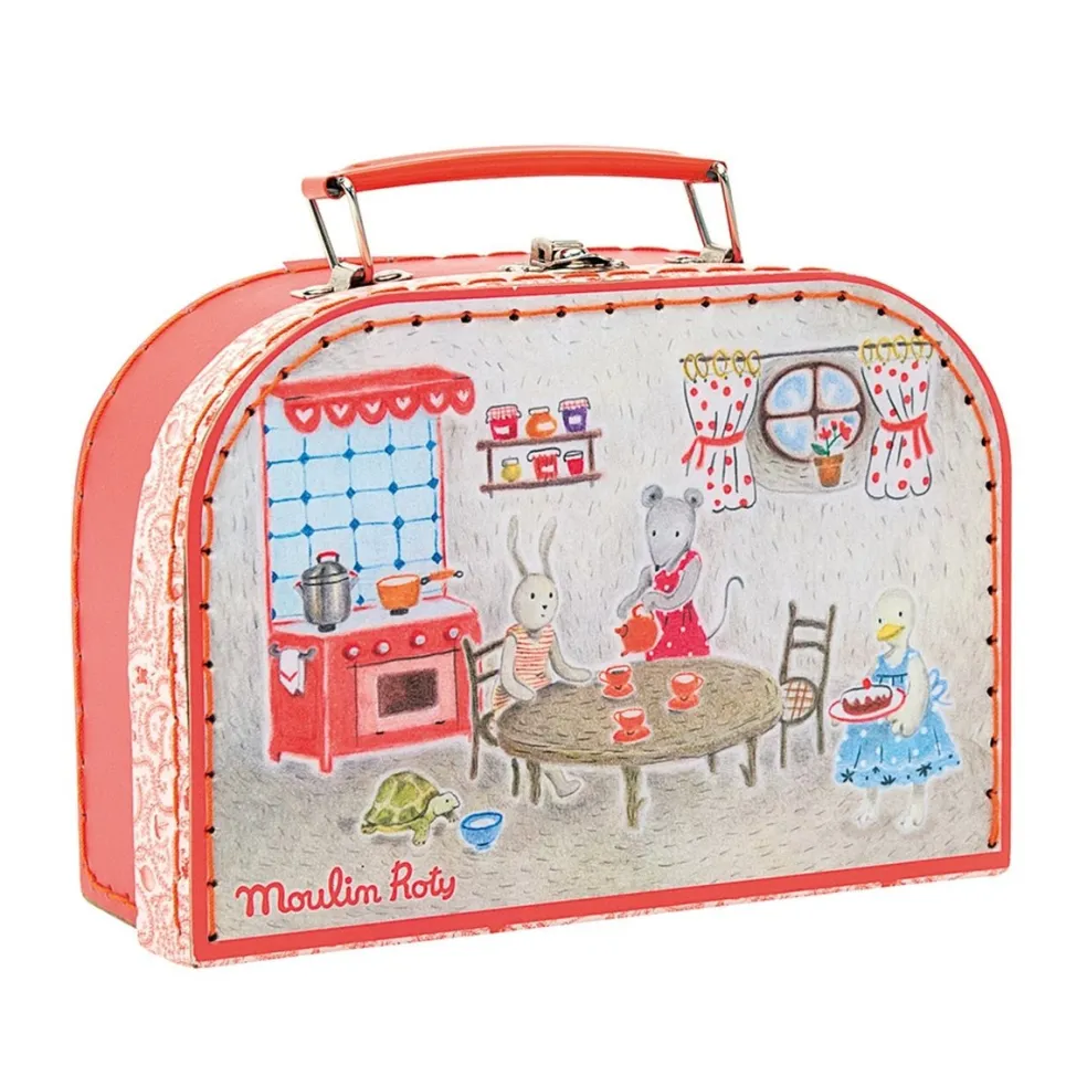 Moulin Roty Speelgoed Teeservice Rot Im Koffer Le Grande Famille