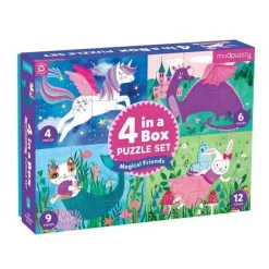 Mudpuppy 4 Puzzles Magical Friends 2 Jahre+ 12 Teile
