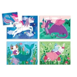 Mudpuppy 4 Puzzles Magical Friends 2 Jahre+ 12 Teile
