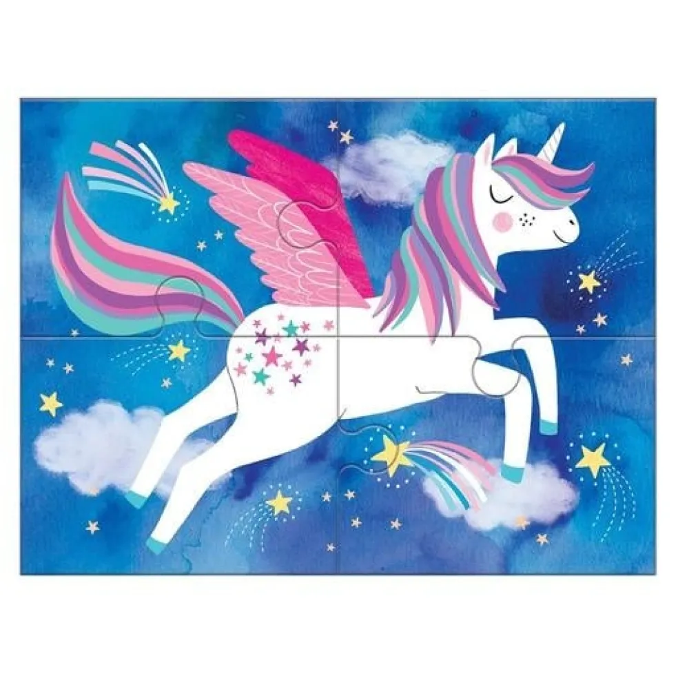 Mudpuppy 4 Puzzles Magical Friends 2 Jahre+ 12 Teile